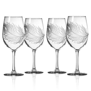 Peacock 18 oz. Clear AP Wine Glass (Set of 4)