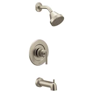 Gibson Single-Handle Posi-Temp Tub and Shower Faucet Trim Kit in Brushed Nickel (Valve Not Included)