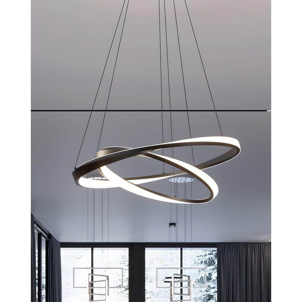 Oberon 2-Light Black LED Outdoor Pendant Light price history on PriceWatchPro