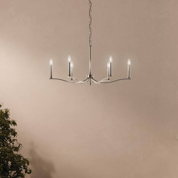 Kichler Malene 14-Light Black Traditional Bare Bulb Chandelier