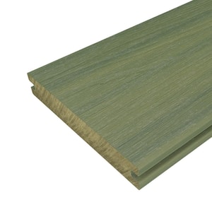 UltraShield Naturale Magellan 1 in. x 6 in. x 8 ft. Irish Green Solid with Groove Composite Decking Board