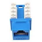 Micro Connectors, Inc CAT 6 Punch Down Keystone in Jack/Blue (10-Pack ...