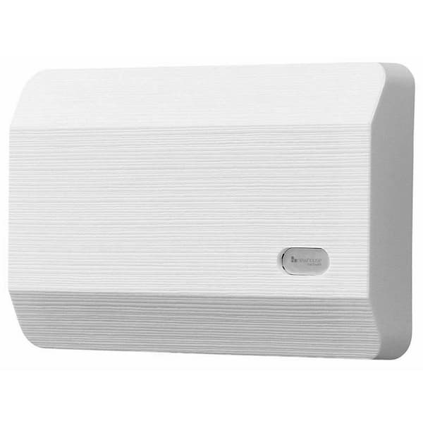 Newhouse Hardware 2-Note Modern Textured Design Wired Doorbell Chime, White