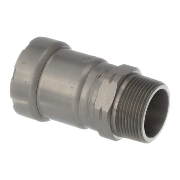 Viega MegaPressG 1-1/4 in. Press x 1-1/4 in. MPT Carbon Steel Adapter (5-Pack) (Gas Only)