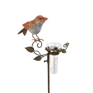 Metal Rain Gauge Cardinal