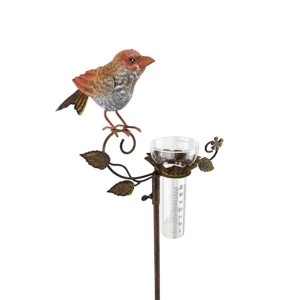 Unbranded Metal Rain Gauge Cardinal