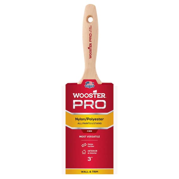 Wooster 3 in. Pro Nylon/Polyester Flat Brush