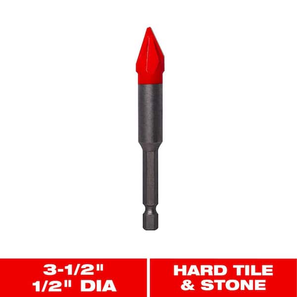1/2 in. Hard Tile And Stone Carbide Tipped Drill Bit