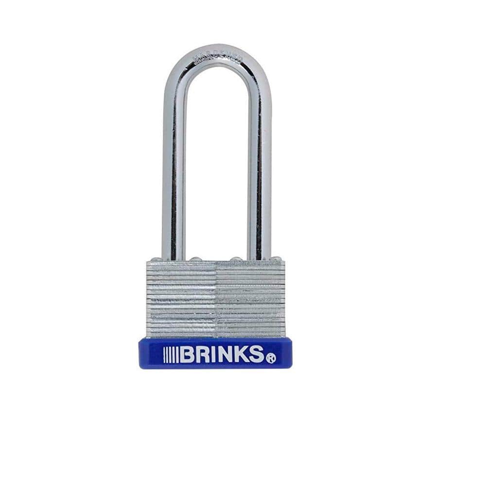 Brinks 1.93 in. Silver Laminated Steel Padlock with 2-3/8 in. Shackle  (24-Pack) 172-44002B - The Home Depot