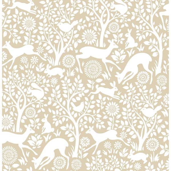 Cream Merriment Peel and Stick Wallpaper