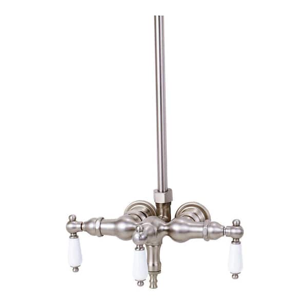 Elizabethan Classics TW12 3-Handle Claw Foot Tub Faucet without Handshower in Oil Rubbed Bronze