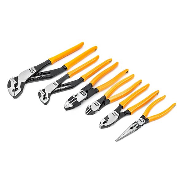 GEARWRENCH PITBULL Dipped Handle Mixed Plier Set (6-Piece)