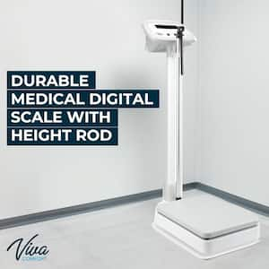 440 lbs. Capacity Digital Physician Scale with Mechanical Height Rod and BMI