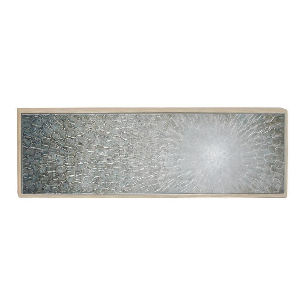 Gray Radial Abstract Starburst Framed Canvas Wall Art