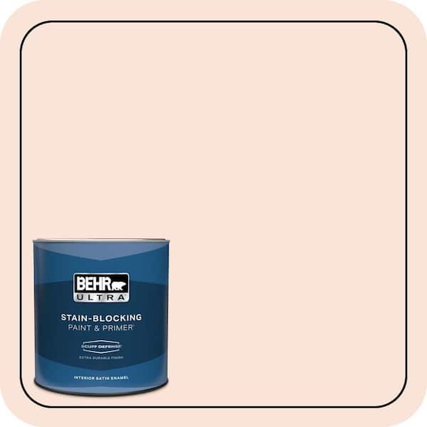 BEHR ULTRA 1 qt. #230A-1 Shell Ginger Extra Durable Satin Enamel Interior Paint & Primer