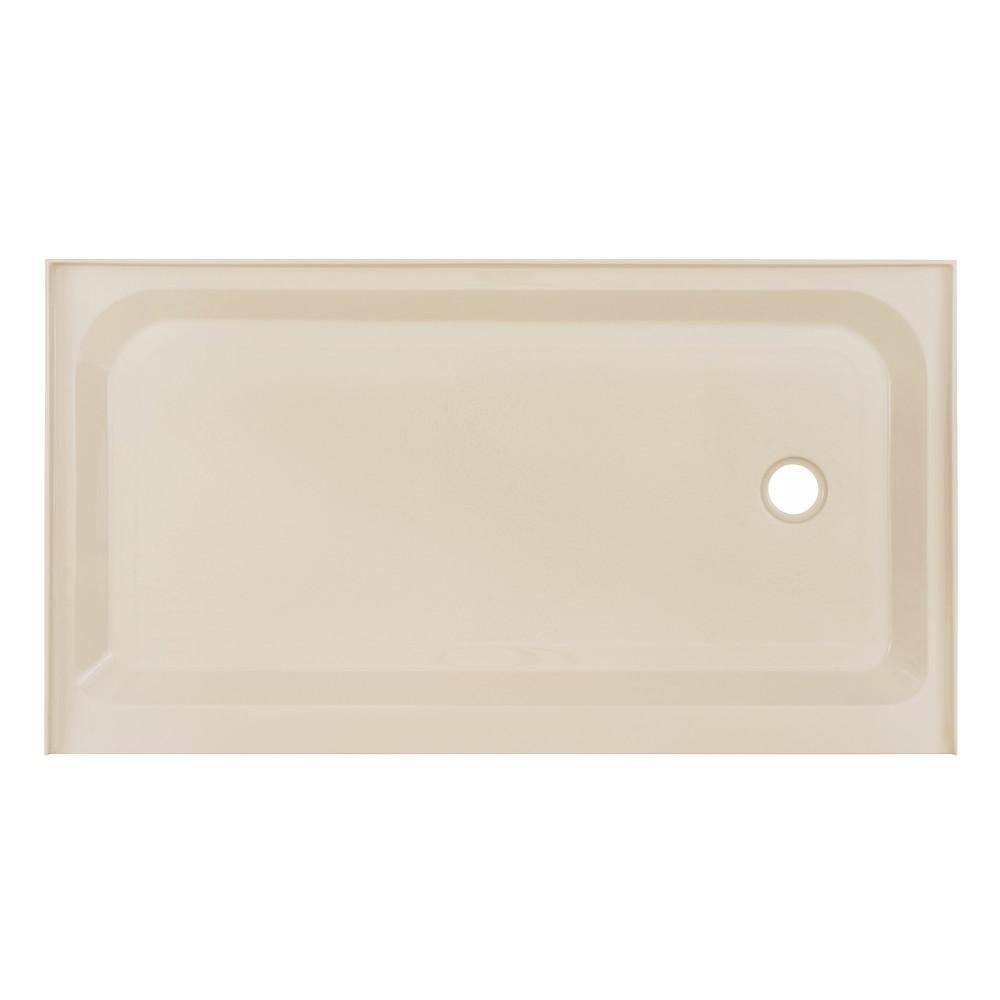 Voltaire 60 in. L x 36 in. W Alcove Shower Pan Base with Right-Hand Drain in Biscuit price history on PriceWatchPro