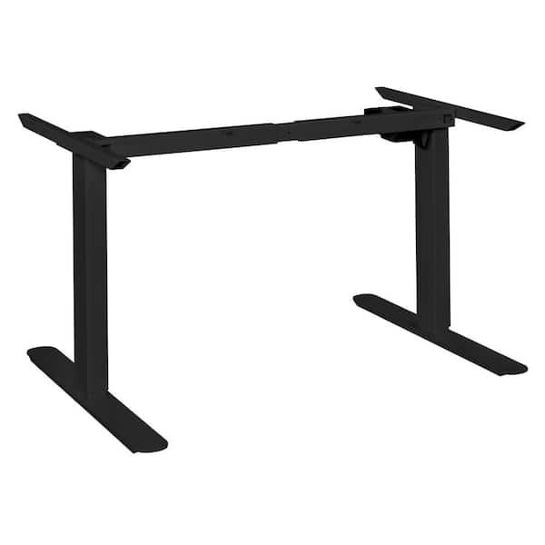 Regency Natalie Black Height Adjustable Mobile Power Base for 48-72 in. Table Tops