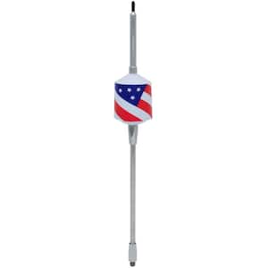 T2000 Antenna White with US Flag with 10 in. Shaft