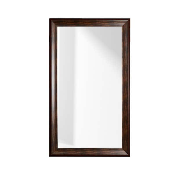 BrandtWorks Deep Brown Extra Large Wall Mirror 33 in. W x 56 in. H