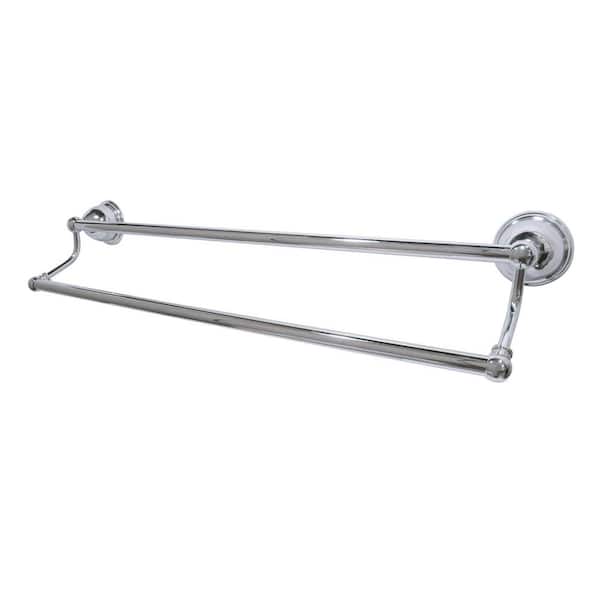 Kingston Brass Restoration 24 in. Wall Mount Dual Towel Bar in Polished Chrome
