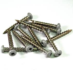 1-1/2 in. Stainless Steel Nantucket Gray Screws (12-Piece/Bag)