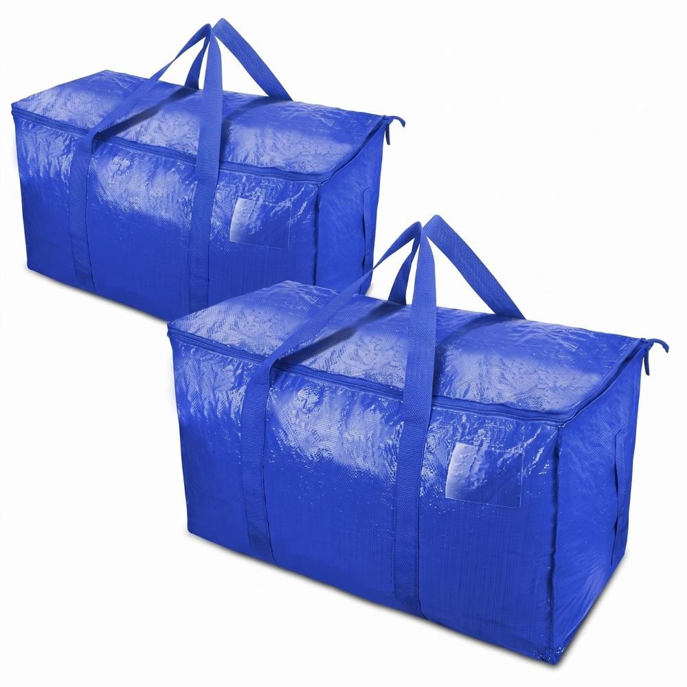 27 in x 14 in x 15 in Moving Bags, 24 Gallon, Foldable Reusable for Clothes, Bedding and Travel, Dark Blue, 8 Pack price history on PriceWatchPro