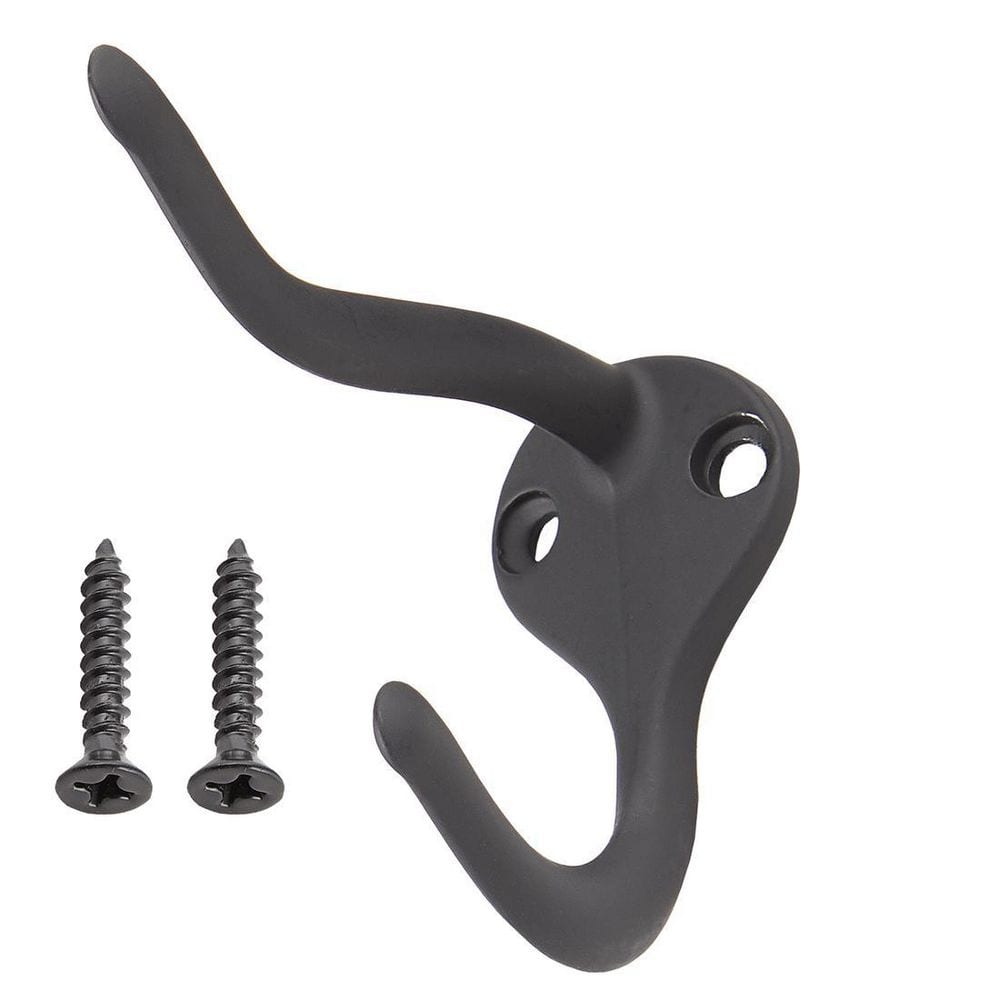 Everbilt Matte Black Coat and Hat Hook 20930 - The Home Depot