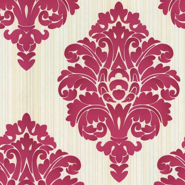 The Wallpaper Company 8 in. x 10 in. Jade Damask Wallpaper Sample