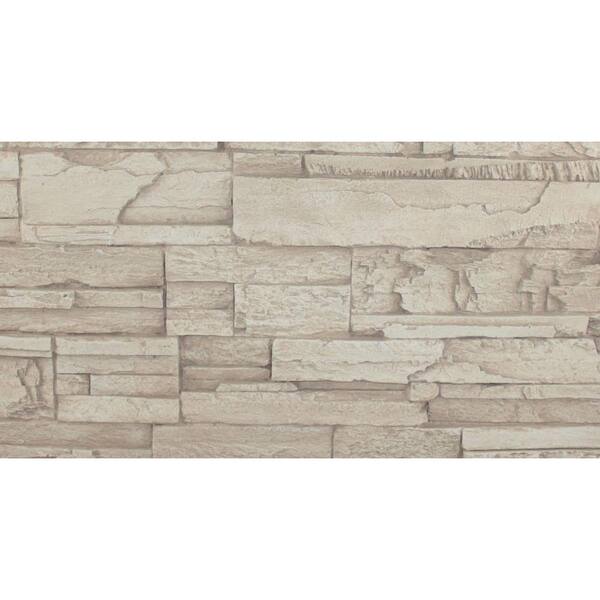 Superior Building Supplies Creamy Beige 8 in. x 8 in. x 3/4 in. Faux Tennessee Stone Sample