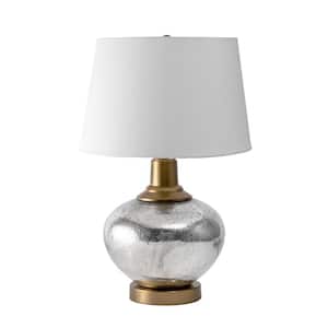 Fullerton 25 in. Silver Modern Table Lamp, Dimmable