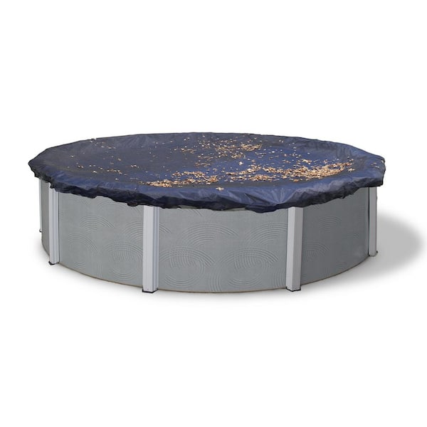 Blue Wave 24 ft. Round Black Leaf Net Above Ground Pool Cover