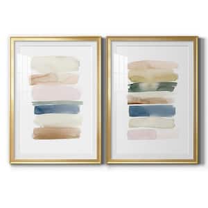 Faint Swatches I by Wexford Homes 2 Pieces Framed Abstract Paper Art Print 30.5 in. x 42.5 in. .