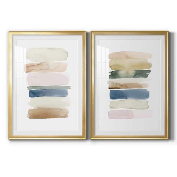 Wexford Home Faint Swatches I by Wexford Homes 2 Pieces Framed Abstract Paper Art Print 30.5 in. x 42.5 in. .