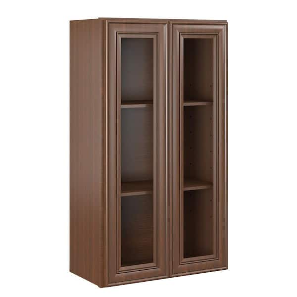 Hausvita 24-in. W x 12-in. D x 42-in. H in. Cameo Scotch Plywood Ready to Assemble Wall cabinets with Shelf without Glass