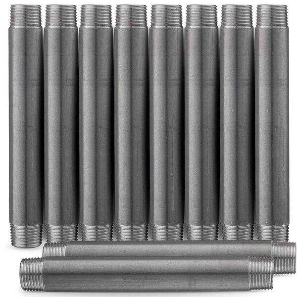 Ironwerks Designs 3/4 in. X 12 in. Sandblast Iron Pipe Nipple (10-Pack)