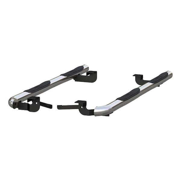 Aries 3-Inch Round Polished Stainless Steel Nerf Bars, No-Drill, Select Toyota RAV4
