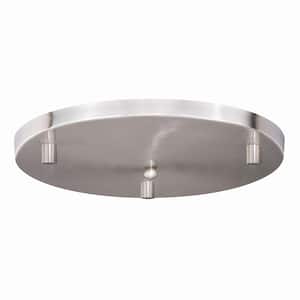 15.75 in. Nickel Canopy Kit for Up to 3 Mini Pendant Lights
