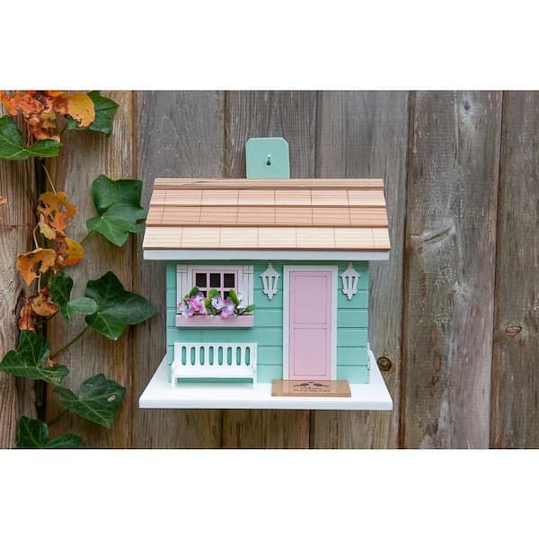 Miniature Dollhouse Aged Birdhouses Aged White and Gray 