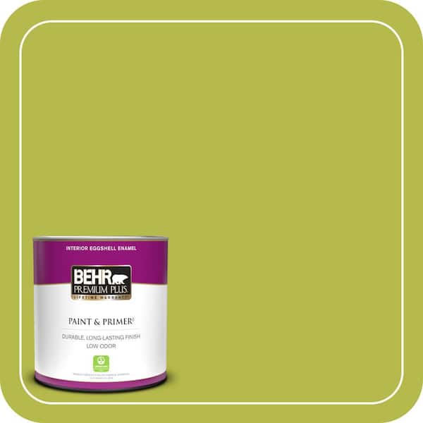 BEHR PREMIUM PLUS 1 qt. #400B-6 Japanese Fern Eggshell Enamel Low Odor Interior Paint & Primer