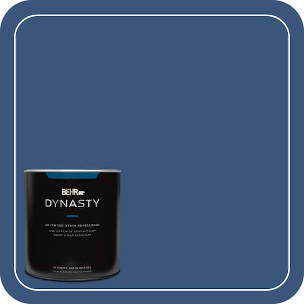 BEHR DYNASTY 1 qt. #590D-7 Star Spangled Satin Enamel Interior Stain-Blocking Paint and Primer