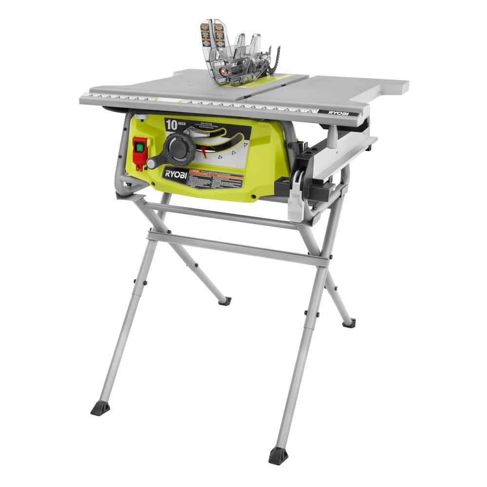 RYOBI 15 Amp 10 in. Table Saw with Folding Stand RTS12