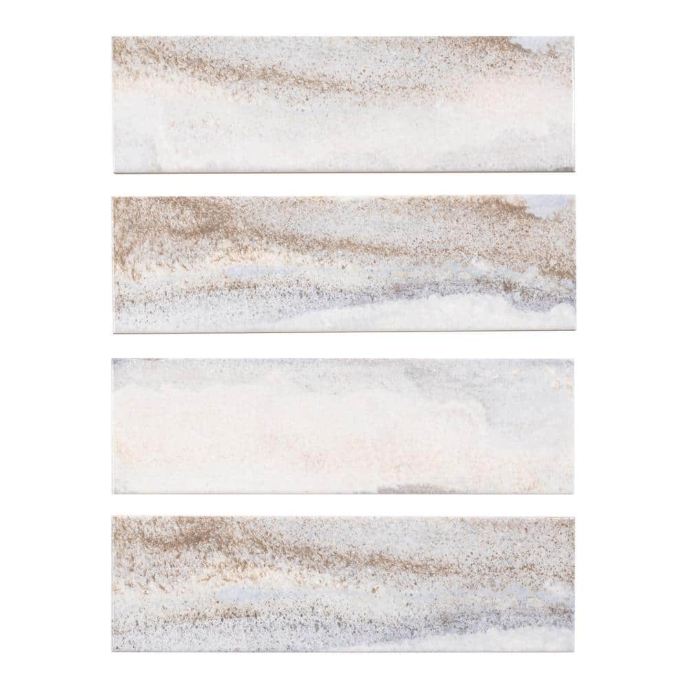 Arkito Brown 3" x 10" Porcelain Glossy Subway Tile