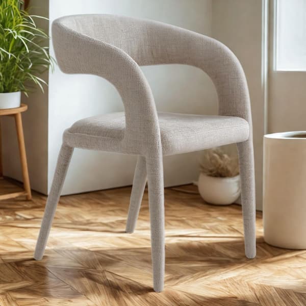 Faerron Light Grey Fabric Dining Chair