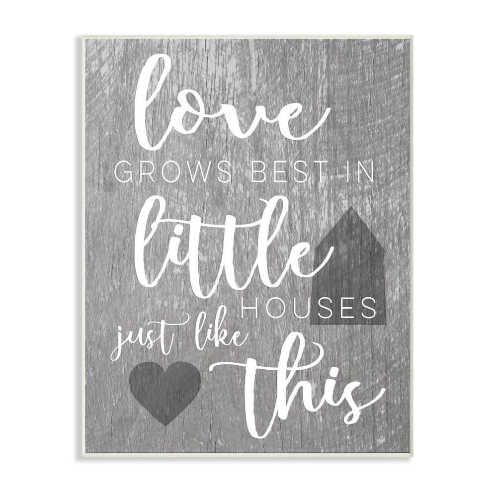 10 in. x 15 in. Love Grows Best in Little Houses by Daphne Polselli Pr