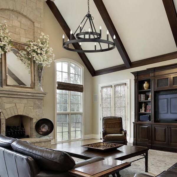 Chandelier Lift For Cathedral Ceiling | Shelly Lighting