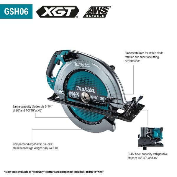 Makita 40V max XGT Brushless Cordless 16-5/16 in. Circular Saw