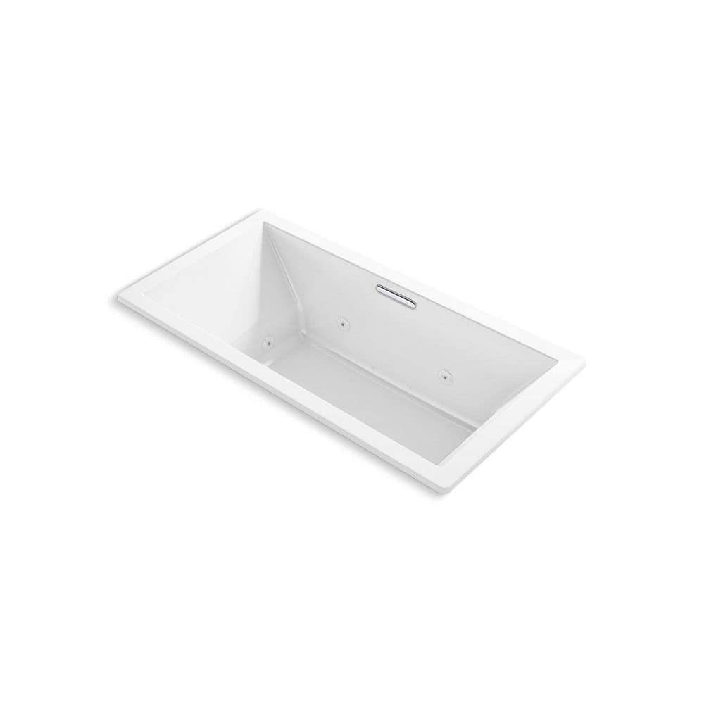 KOHLER Underscore 72.19 in. x 36 in. Rectangular Whirlpool Bathtub
