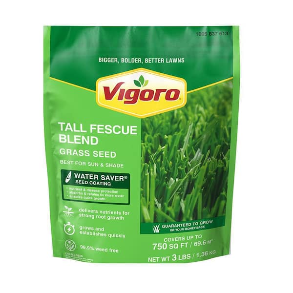 Vigoro 3 lbs. Tall Fescue Grass Seed Blend with Water Saver Seed Coating