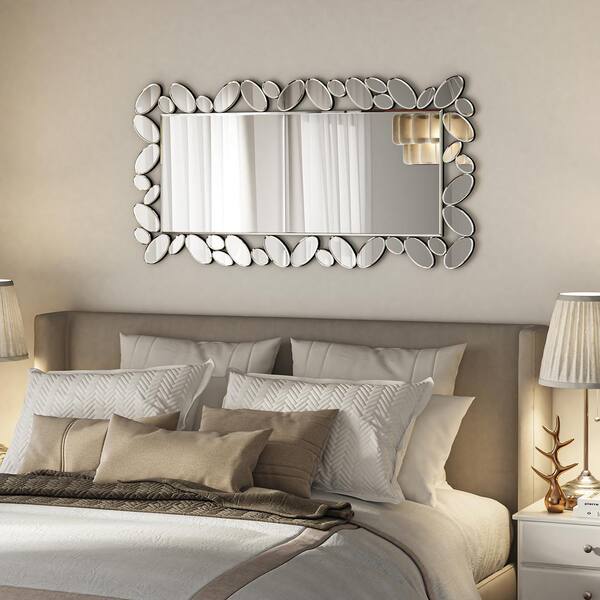 KOHROS 39 in. x 28 in. Rectangle Frameless Beveled Glass Decoration Mirror