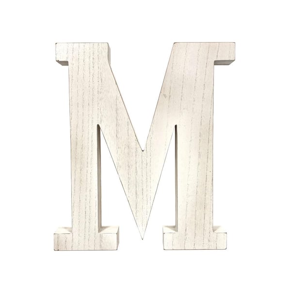 Decorative Monogram Wood Letter, Wooden Decorative Letters Standing